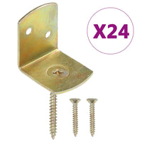 Thumbnail for Flechtzaunhalter 24 Stk. L-Form Verzinktes Metall
