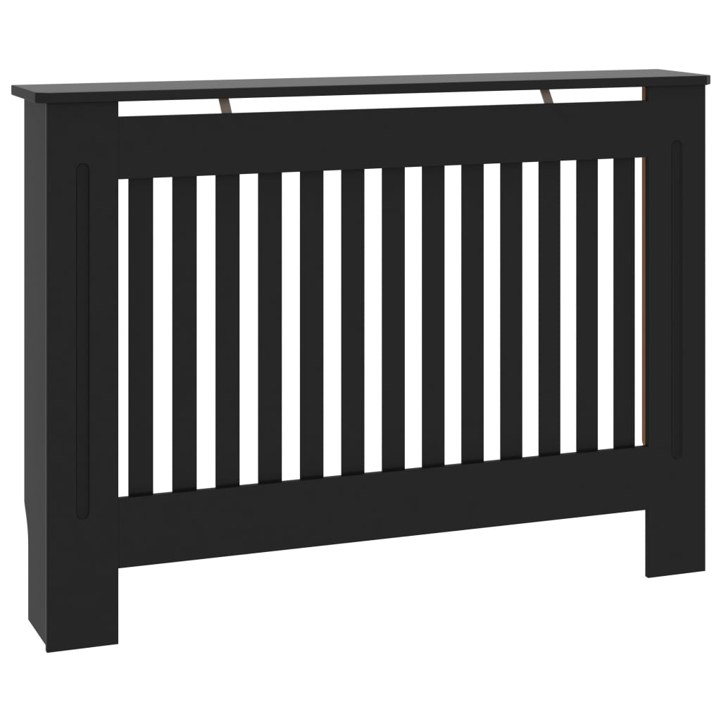 Heizkörperverkleidung Schwarz 112 x 19 x 81 cm MDF