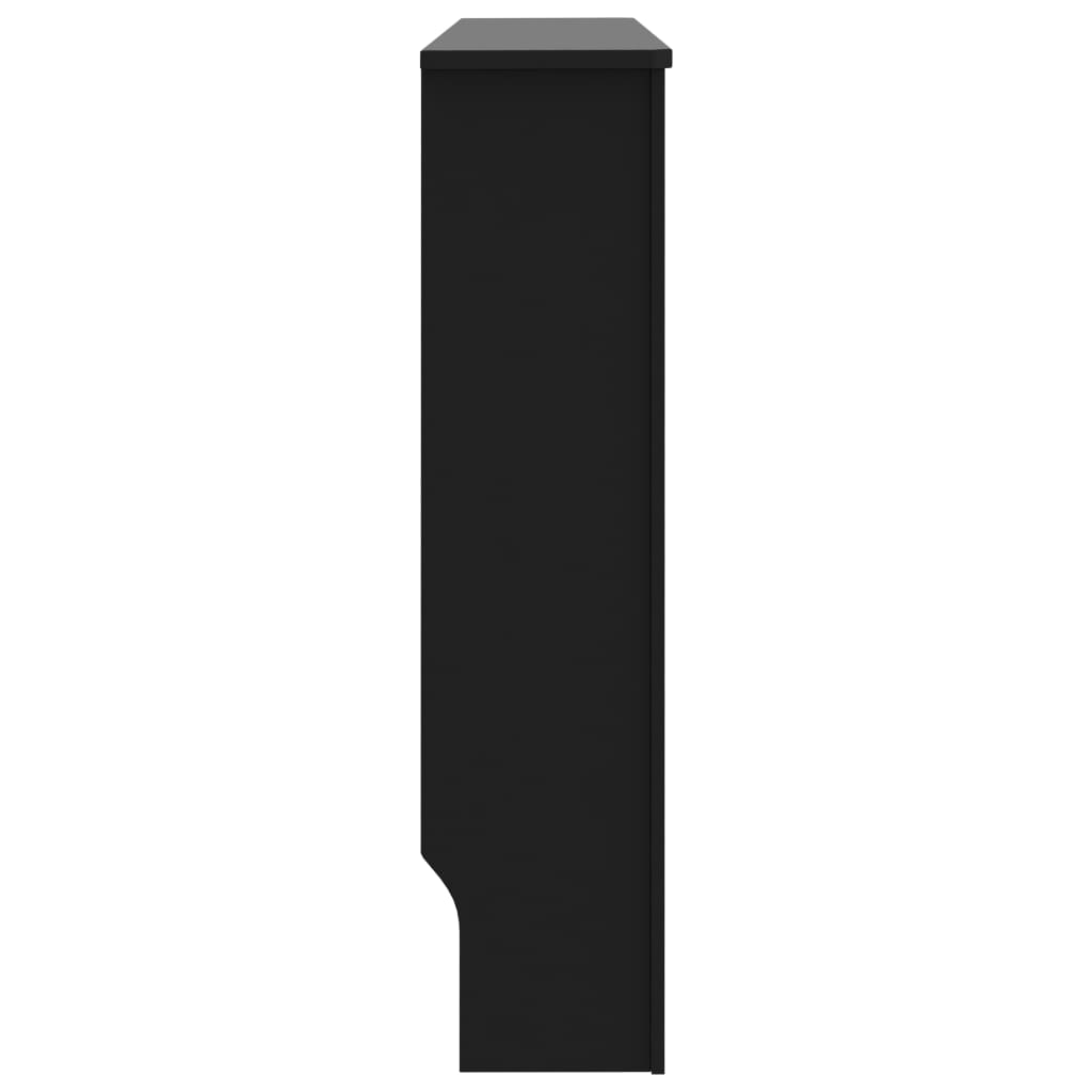 Heizkörperverkleidung Schwarz 112 x 19 x 81 cm MDF
