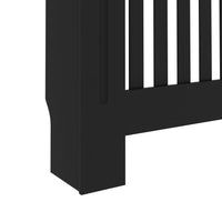 Thumbnail for Heizkörperverkleidung Schwarz 152 x 19 x 81 cm MDF