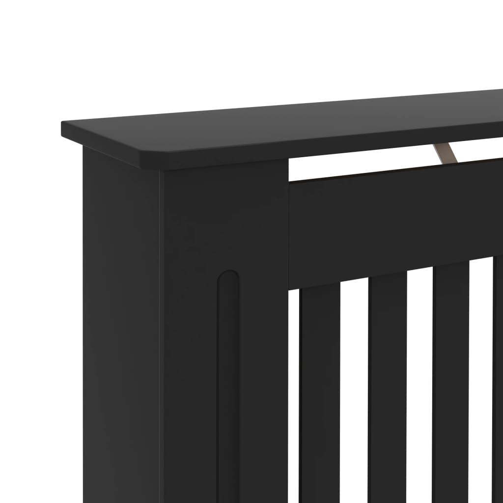 Heizkörperverkleidung Schwarz 172 x 19 x 81 cm MDF