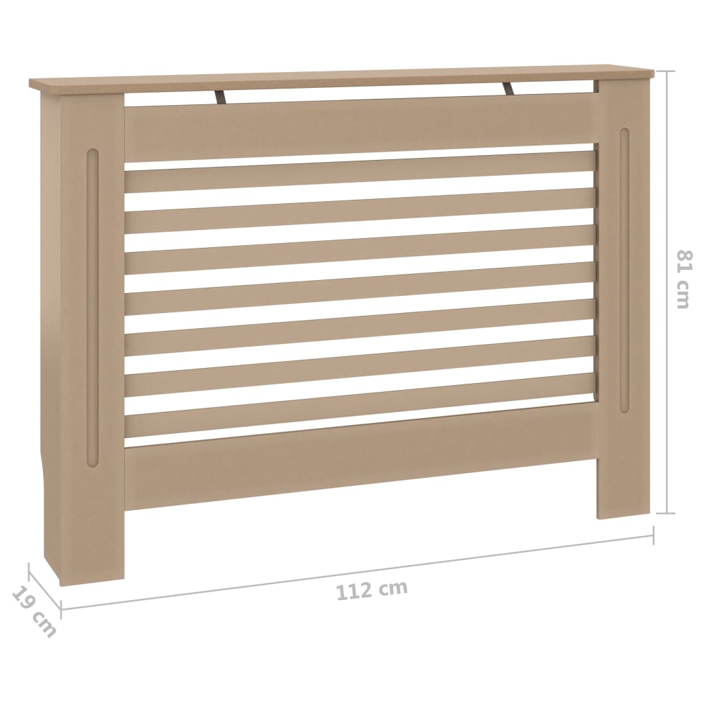Heizkörperverkleidung 112 x 19 x 81 cm MDF