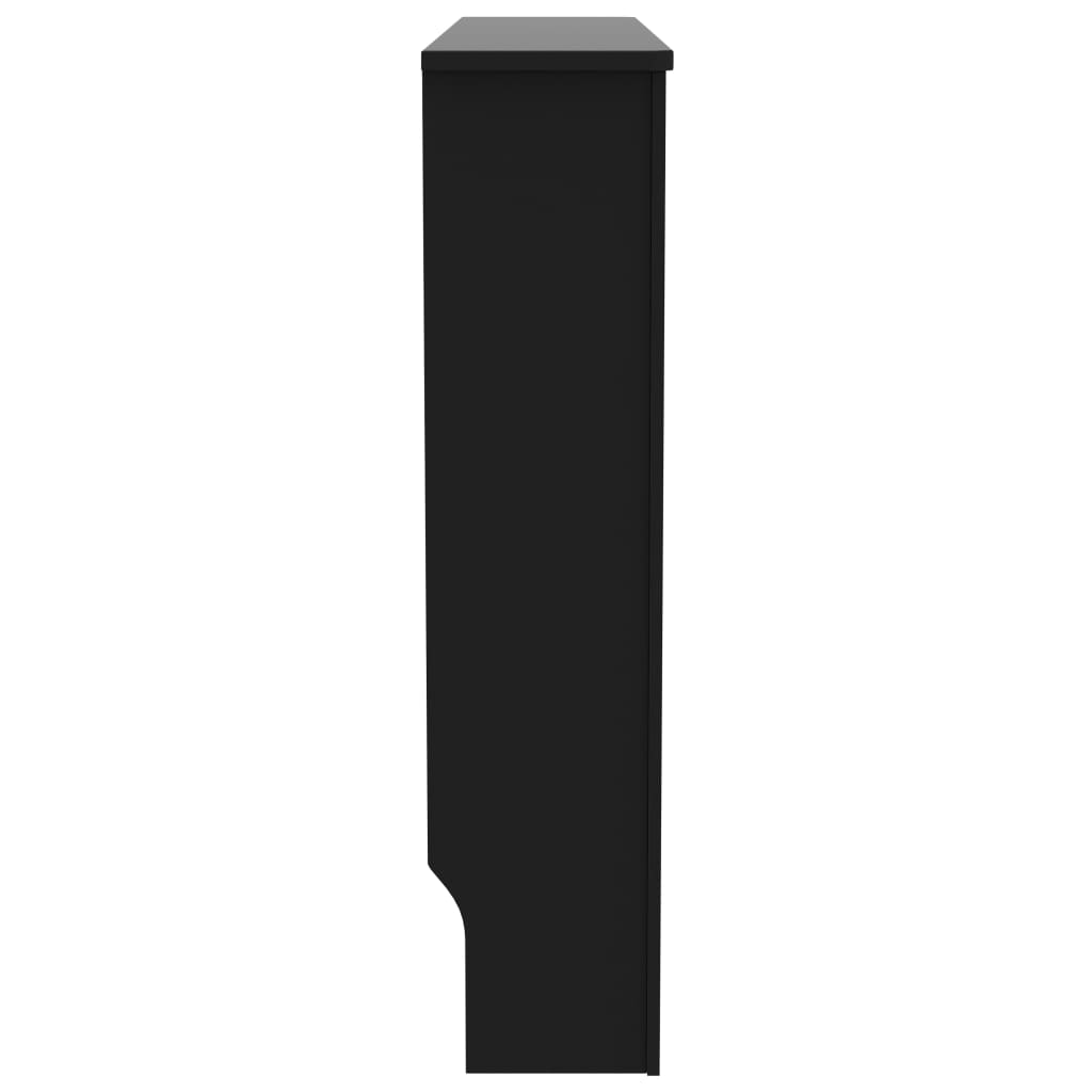 Heizkörperverkleidung Schwarz 112 x 19 x 81 cm MDF