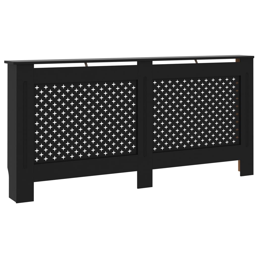 Heizkörperverkleidung Schwarz 172 x 19 x 81 cm MDF