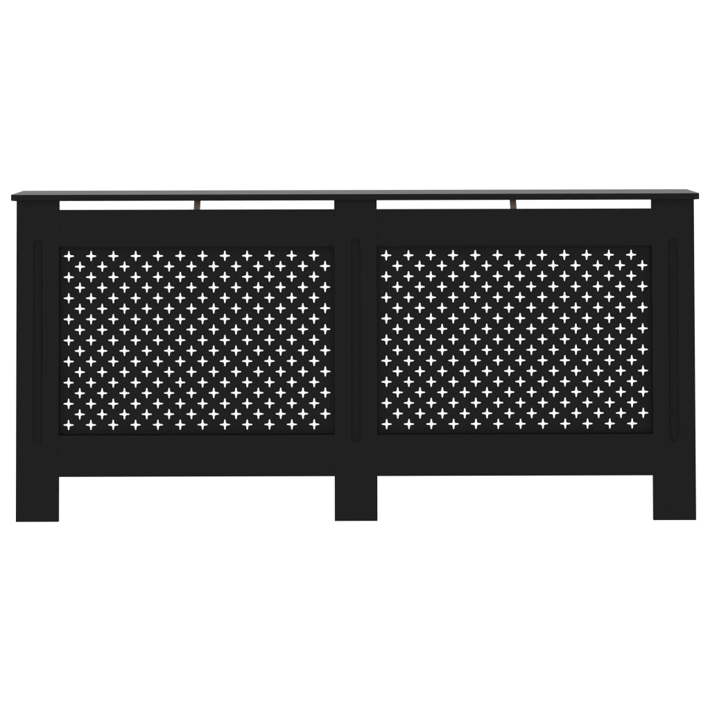 Heizkörperverkleidung Schwarz 172 x 19 x 81 cm MDF