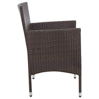 Thumbnail for 4-tlg. Garten-Lounge-Set mit Auflagen Poly Rattan Braun