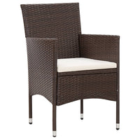 Thumbnail for 4-tlg. Garten-Lounge-Set mit Auflagen Poly Rattan Braun