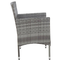 Thumbnail for 4-tlg. Garten-Lounge-Set mit Auflagen Poly Rattan Grau