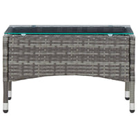 Thumbnail for Couchtisch Grau 60 x 40 x 36 cm Poly Rattan