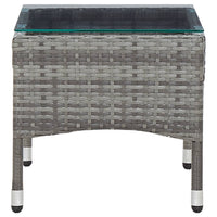 Thumbnail for Couchtisch Grau 60 x 40 x 36 cm Poly Rattan
