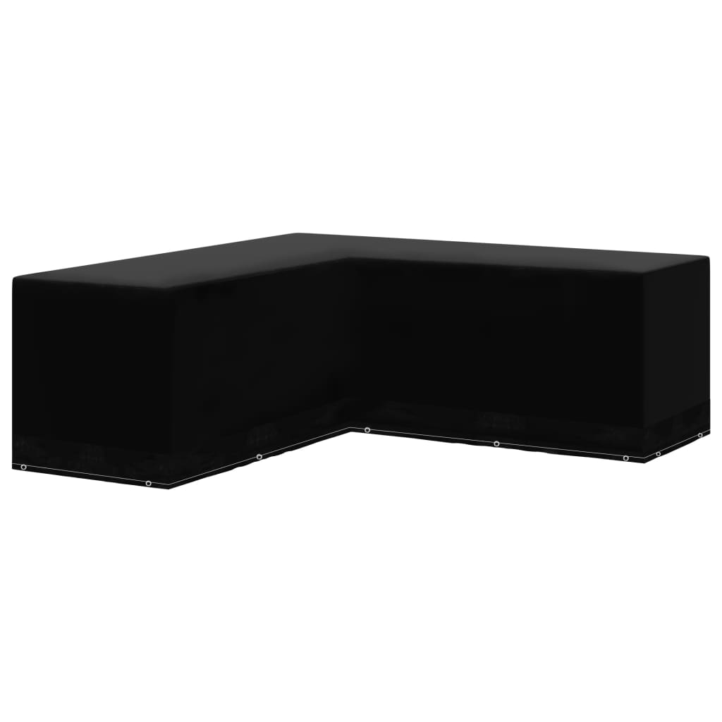 Gartenmöbel-Abdeckung L-Form 12 Ösen 250×250×90 cm