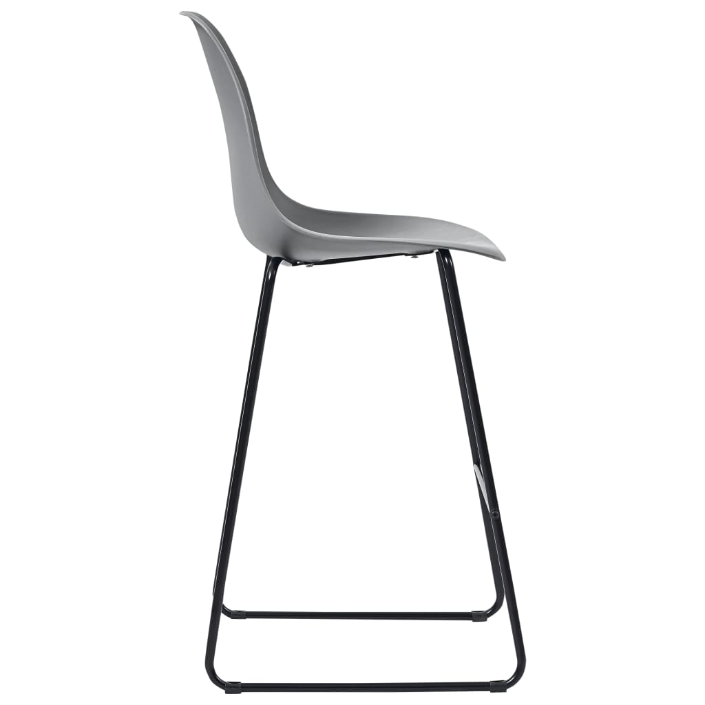 5-tlg. Bar-Set Kunststoff Grau