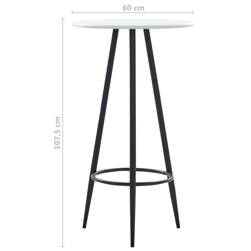 3-tlg. Bar-Set Stoff Hellgrau