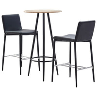 Thumbnail for 3-tlg. Bar-Set Kunstleder Schwarz