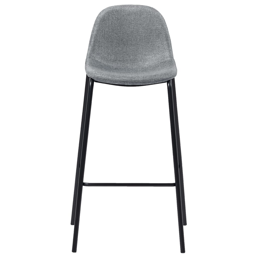 3-tlg. Bar-Set Stoff Hellgrau