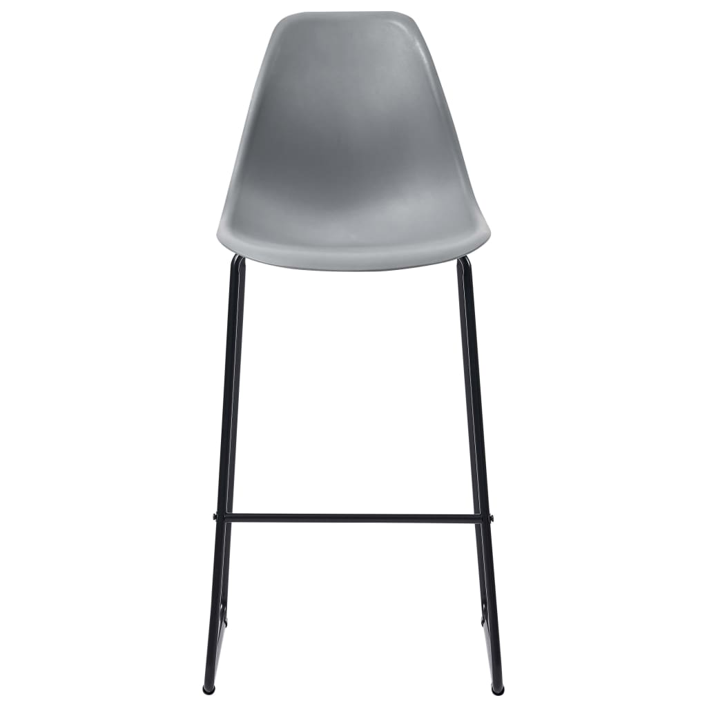 5-tlg. Bar-Set Kunststoff Grau