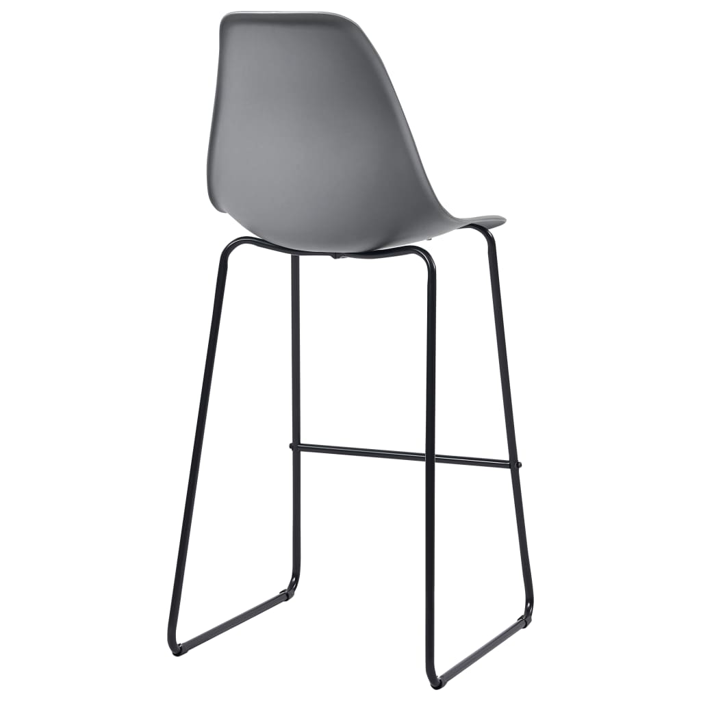 5-tlg. Bar-Set Kunststoff Grau