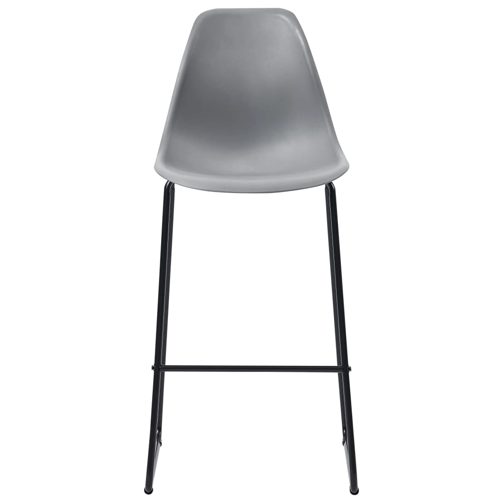 5-tlg. Bar-Set Kunststoff Grau