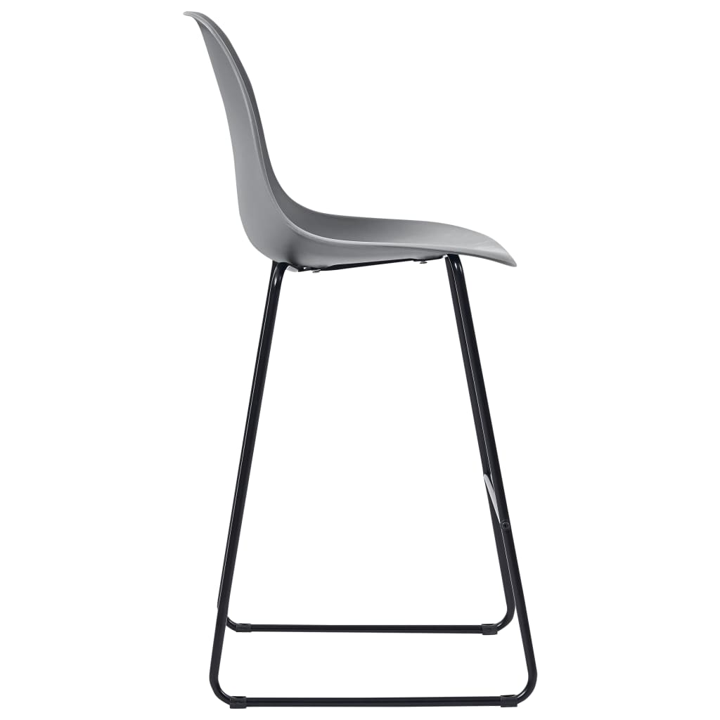 5-tlg. Bar-Set Kunststoff Grau