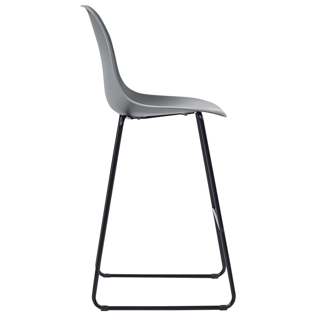 5-tlg. Bar-Set Kunststoff Grau