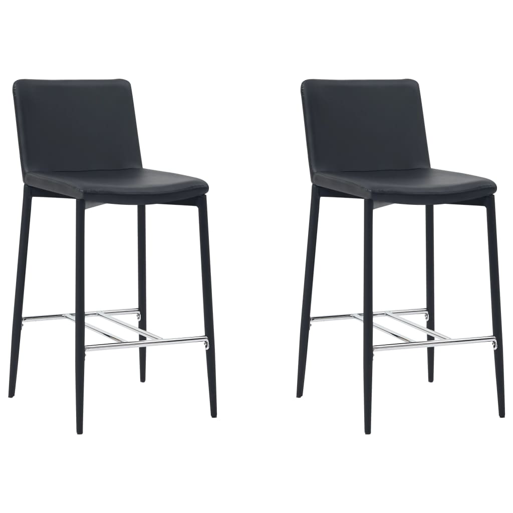5-tlg. Bar-Set Kunstleder Schwarz
