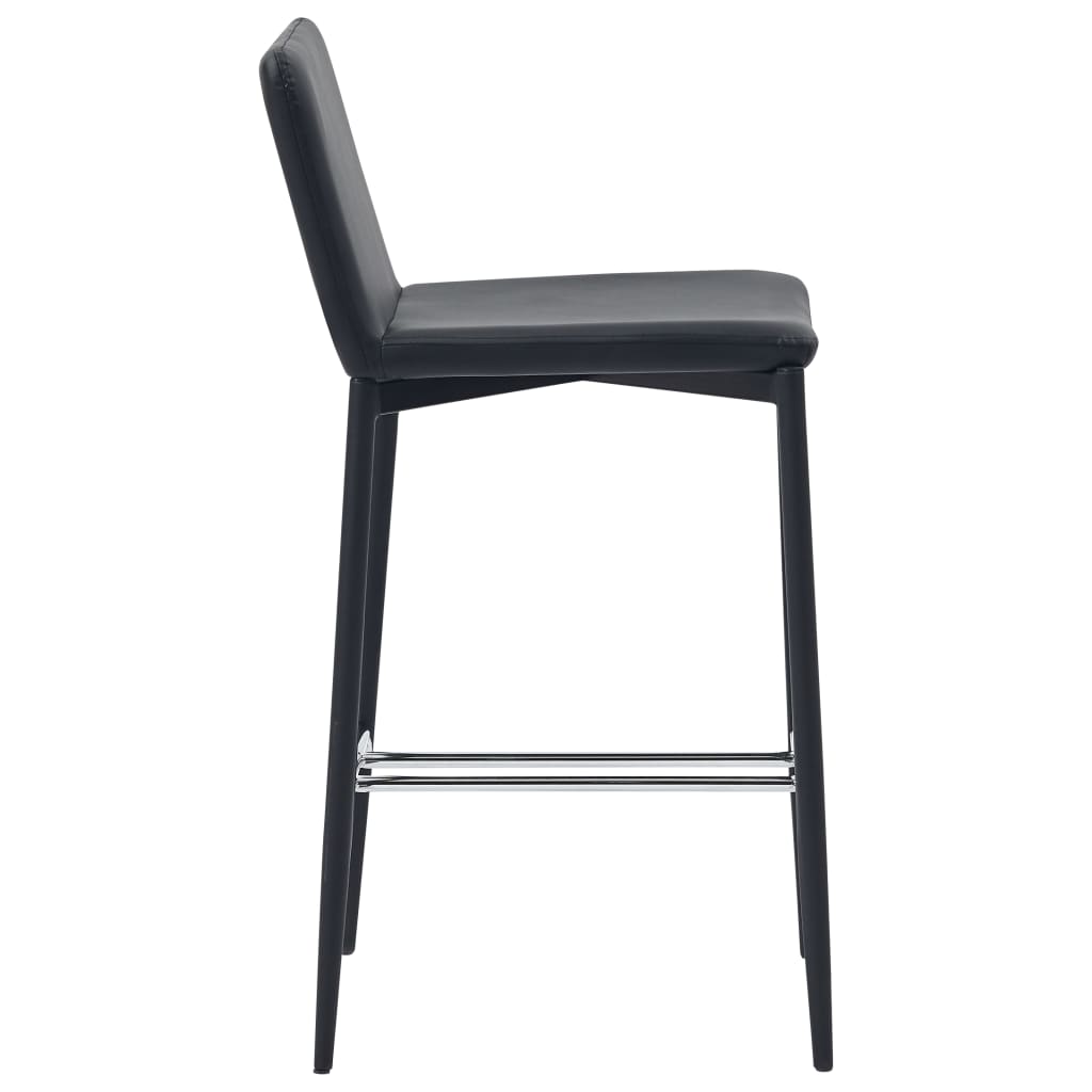 5-tlg. Bar-Set Kunstleder Schwarz