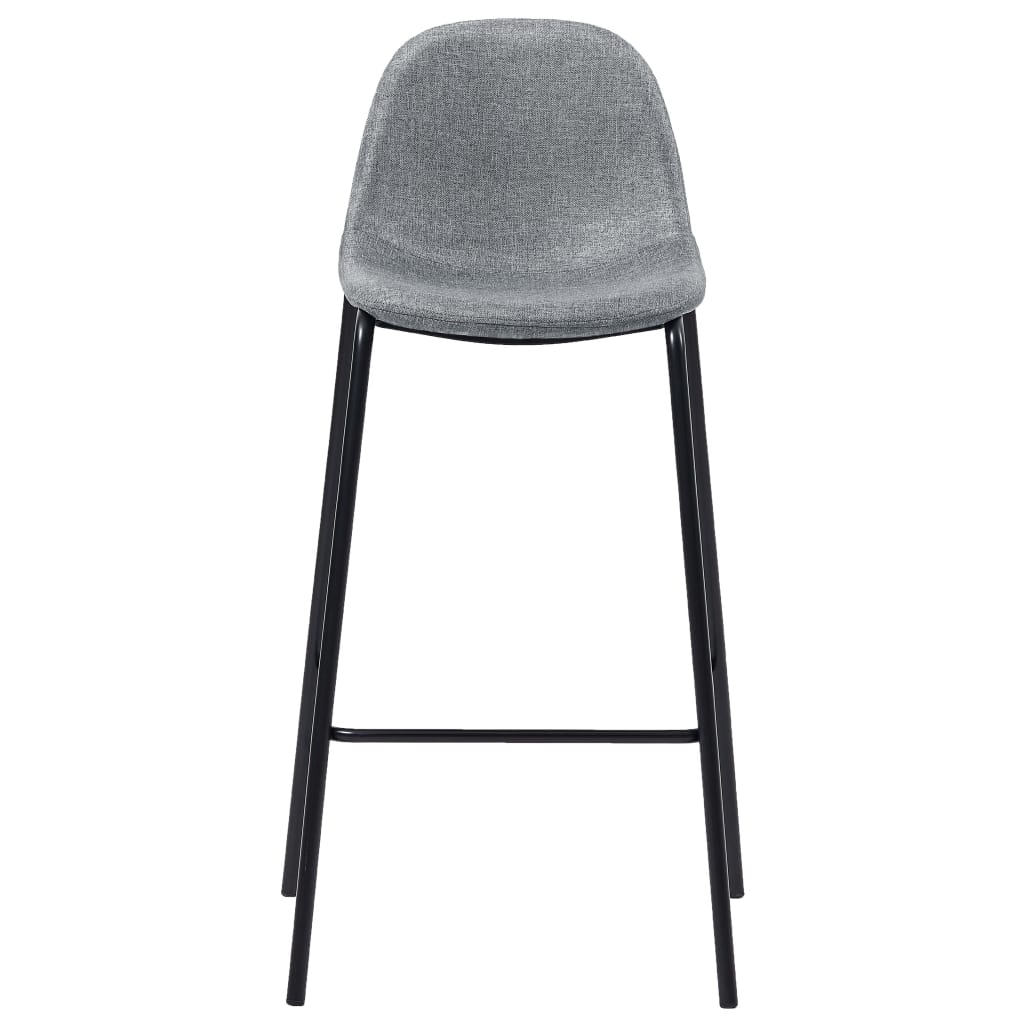 3-tlg. Bar-Set Stoff Hellgrau