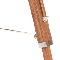Thumbnail for Stativlampe Honigbraun und Schwarz Teak Massivholz 141 cm