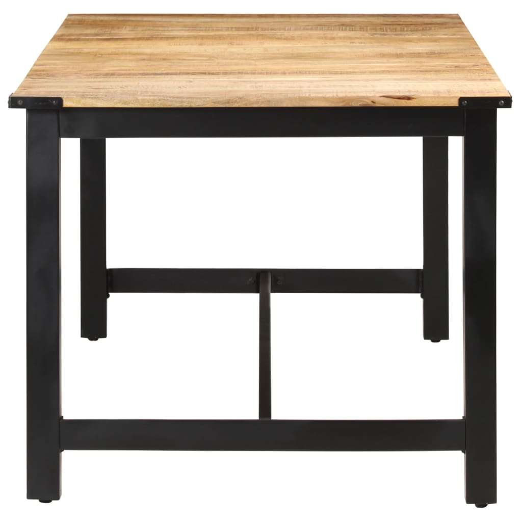Esstisch 180 x 90 x 76 cm Raues Mango-Massivholz