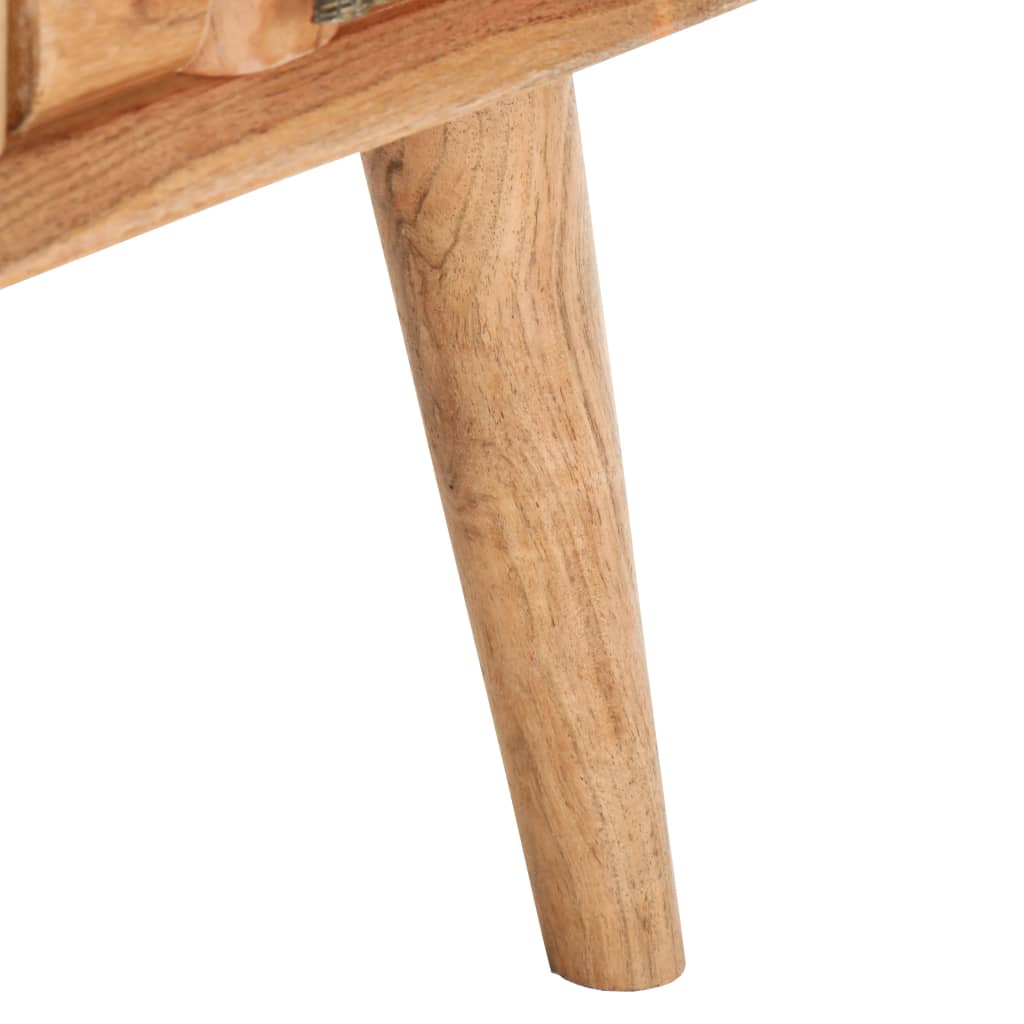 Couchtisch 110 x 50 x 35 cm Massivholz Akazie