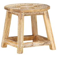 Thumbnail for 287445 vidaXL Hand-painted Stool 38x38x35 cm Solid Mango Wood