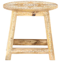 Thumbnail for 287445 vidaXL Hand-painted Stool 38x38x35 cm Solid Mango Wood