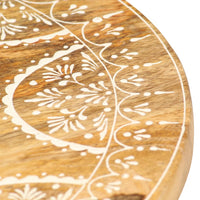 Thumbnail for 287445 vidaXL Hand-painted Stool 38x38x35 cm Solid Mango Wood