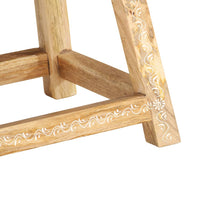 Thumbnail for 287445 vidaXL Hand-painted Stool 38x38x35 cm Solid Mango Wood
