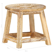 Thumbnail for 287445 vidaXL Hand-painted Stool 38x38x35 cm Solid Mango Wood