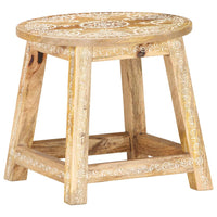 Thumbnail for 287445 vidaXL Hand-painted Stool 38x38x35 cm Solid Mango Wood