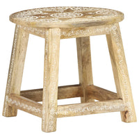 Thumbnail for 287445 vidaXL Hand-painted Stool 38x38x35 cm Solid Mango Wood