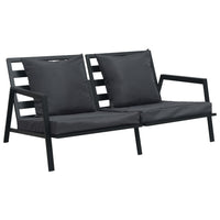 Thumbnail for 5-tlg. Garten-Lounge-Set mit Auflagen Aluminium Dunkelgrau