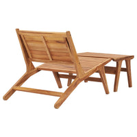 Thumbnail for Gartenstuhl mit Fußablage Massivholz Teak
