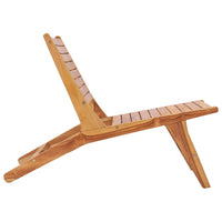 Thumbnail for Gartenstuhl mit Fußablage Massivholz Teak