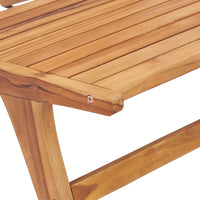 Thumbnail for Gartenstuhl mit Fußablage Massivholz Teak