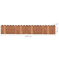 Thumbnail for Beeteinfassung Braun 120 cm Imprägniertes Kiefernholz