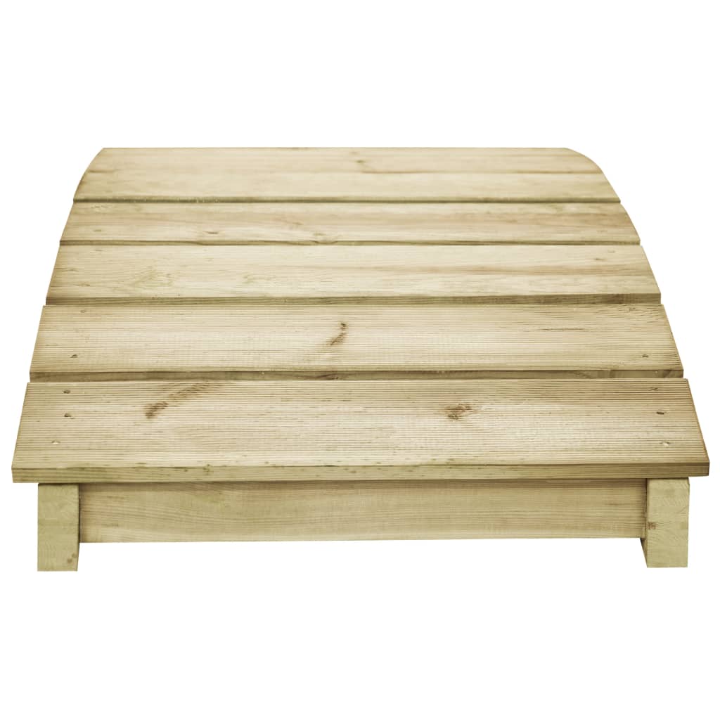 Gartenbrücke 170 x 74 cm Kiefernholz Imprägniert