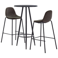 Thumbnail for 3-tlg. Bar-Set Stoff Dunkelgrau