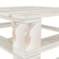 Thumbnail for Garten-Palettentische 2 Stk. Weiß Holz