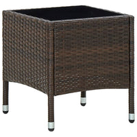 Thumbnail for Gartentisch Braun 40x40x45 cm Poly Rattan