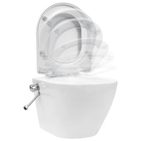 Thumbnail for Wand-WC ohne Spülrand mit Bidet-Funktion Keramik Weiß