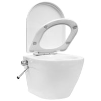 Thumbnail for Wand-WC ohne Spülrand mit Bidet-Funktion Keramik Weiß