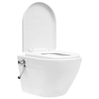 Thumbnail for Wand-WC ohne Spülrand mit Bidet-Funktion Keramik Weiß