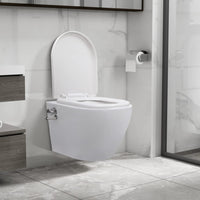 Thumbnail for Wand-WC ohne Spülrand mit Bidet-Funktion Keramik Weiß